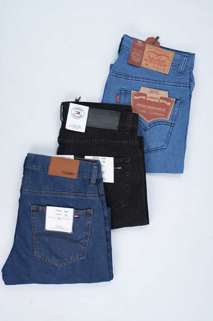 Pack 3 Jeans confortable Couleurs Variées