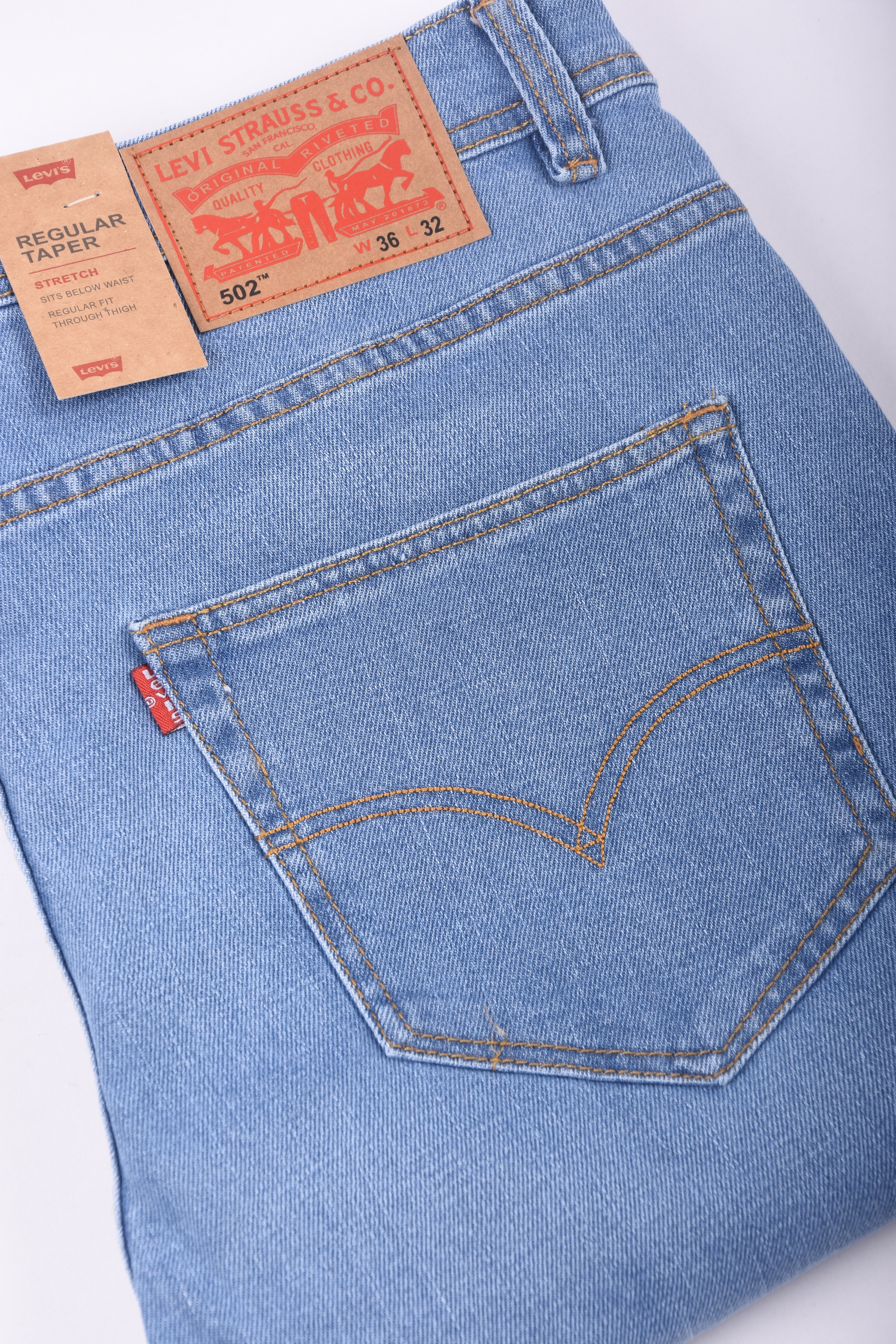 Pack de 3 jeans De luxe coupe Normal  ( Bleu petrole + Bleu clair + Gris)