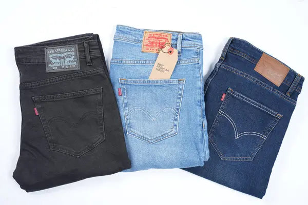 Pack de 3 Levi's De luxe coupe Normal  ( Noir + Bleu petrole + Bleu clair)
