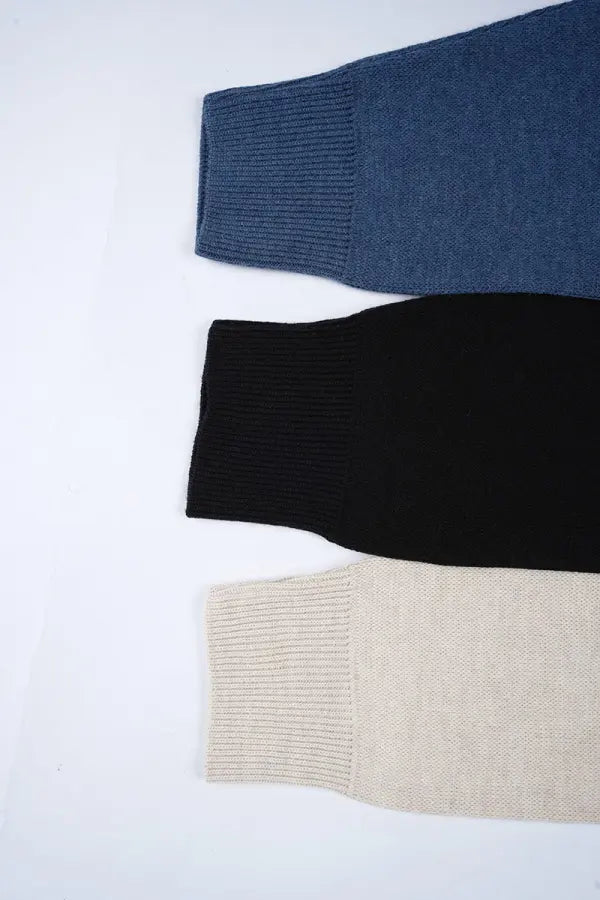 Pack de 3 tricots Tommy Demi zip 100 % coton