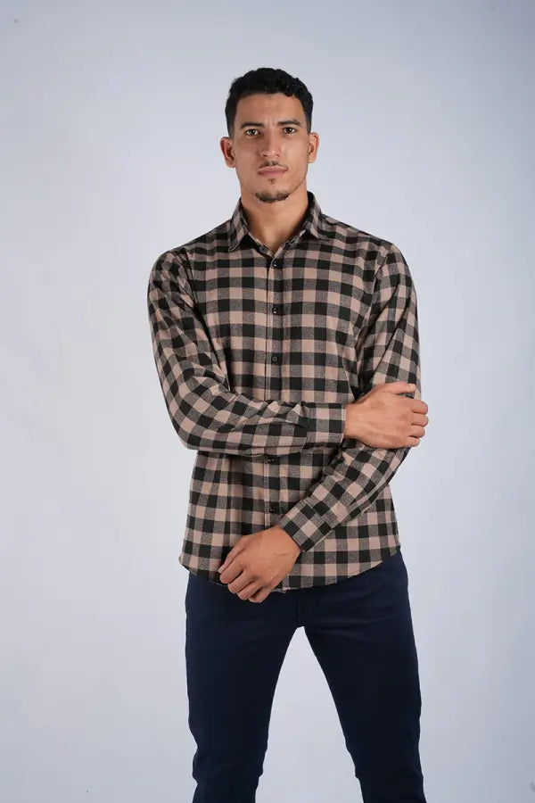 Pack de 3 Chemises Massimo Dutti En Flanelle À Carreaux À Manches Longues