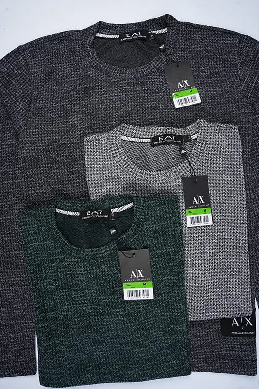 Pack de 3 tricots KHAITE Coton respirant & élégant ( Noir + Gris + Ziti )